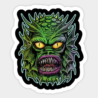 Swamp Creature Frankenhorrors Vintage monster movie graphic Sticker